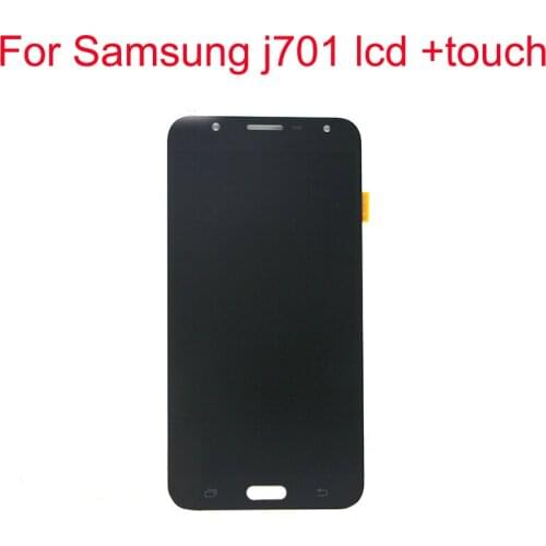 JPFix Display For Samsung Galaxy J701 J701F J701M LCD Display Screen Touch Digitizer Assembly Brightness Adjustable