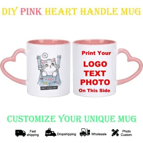 DIY Photo Mug Cat in the pocket pattern KTDZ-DW-007-FA,custom your photo on Tea cup,unique Ceramic Coffee Cup best gift