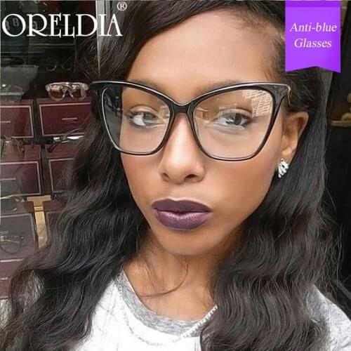 Classic Vintage Optical Glasses Frames Women Men Cat Eye Prescription Glasses Clear Len Anti-blue Light Eyewear Spectacle UV400