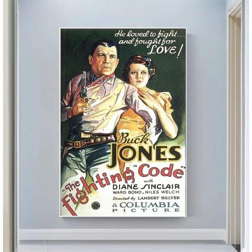 CP1102 The Fighting Code Classic Hot Movie Print Silk Fabric Poster Indoor Wall Art Decor Gift