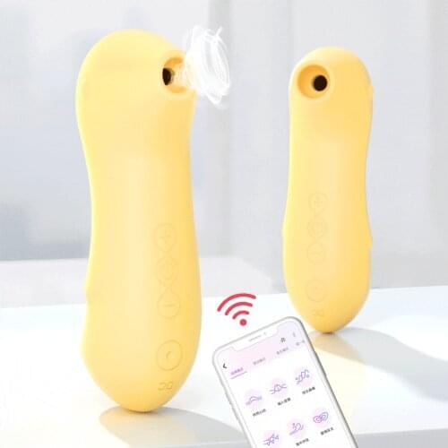 Powerful Clit Sucker APP Wireless Remote Control Vagina Sucking Vibrator Blowjob Clitoris Stimulator Oral Nipple Erotic Sex Toys
