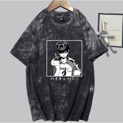 Men Manga Anime Haikyuu T-shirt Unisex Funny Short Sleeve Clothes