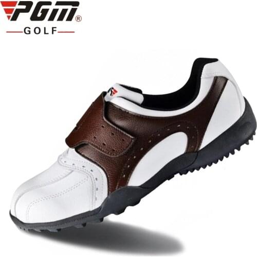 2020 Authentic Leather Golf Shoes For Men Men Waterproof Skidproof Training Shoes Spring Autumn Non-Spikes Sports Shoes #B1337