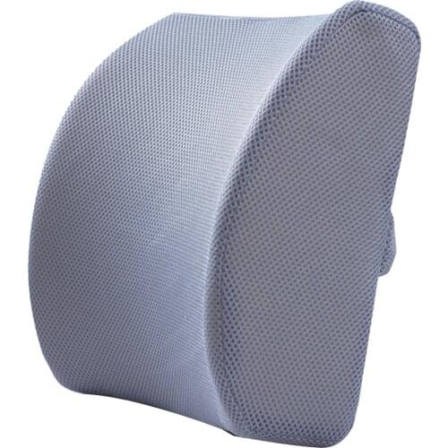 Soft Memory Foam Seat Chair Lumbar Back Support Cushion Pillow Back Massager Waist Cushion for Office Home Car Relieve Pain