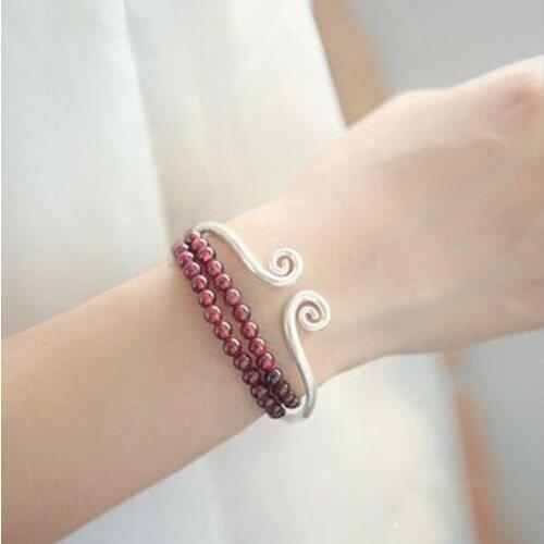 2021 New Trend Personality Monkey King Curse 925 Sterling Silver Open Bracelets For Women Girls Bangle Accessories Gifts SB092