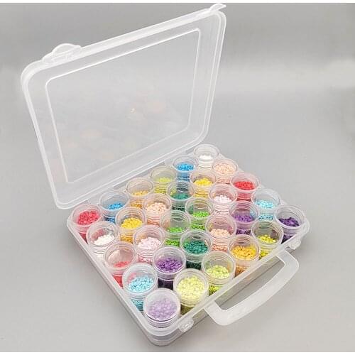 New 30 Bottle 5d Diamond Painting Accessories box Beads Display Storage Box For Diamond Embroidery Cross Stitch Tools