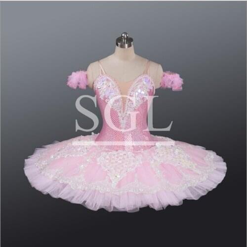 2016 New Arrival Free Shipping Adult/Girls/Children Professional Ballet Pink Tutus Ballet Nutcracker Shiny Skirt AT1219