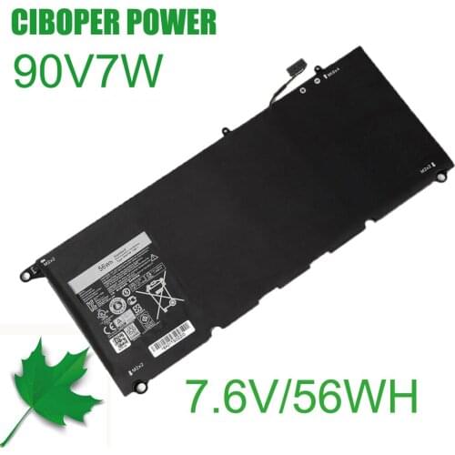New Laptop Battery 90V7W JHXPY JD25G 56WH 7.6V For13series 9343 9350 13D-9343 P54G 0N7T6 5K9CP RWT1R 0DRRP