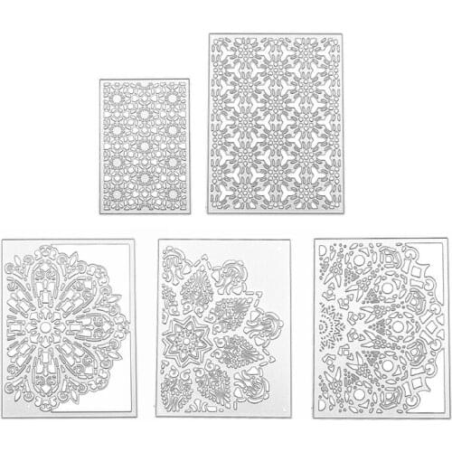 New Flower Cover Border Metal Cutting Dies Stencil Scrapbooking DIY Album Stamp Card