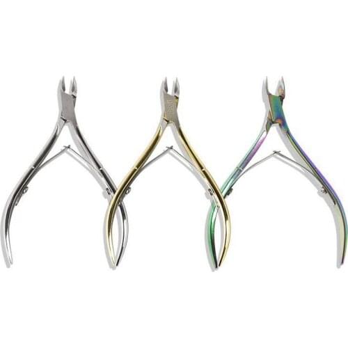 Dead Skin Scissors Manicure Nail Scissors Professional Cuticle Nipper Toenail Barbed Manicure Nail Edge Clipper Cutter Art Tools