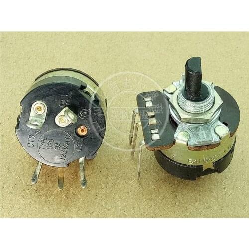 Original new 100% 64N254201-01 250K with switch potentiometer 6A125VAC handle 16MMF