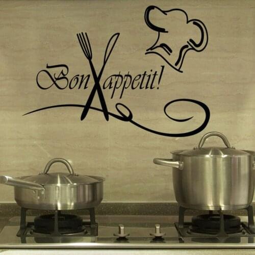 Personality slogan vinyl stickers open kitchen good mood home decoration wall stickers CF05