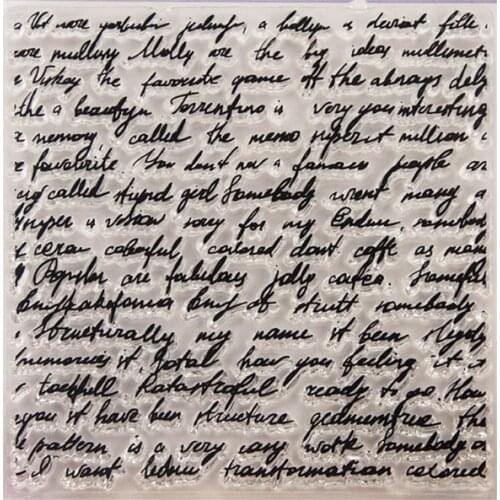 Transparent Stamp Silicone Seal Sheet For DIY Scrapbook Craft Card Album T1266