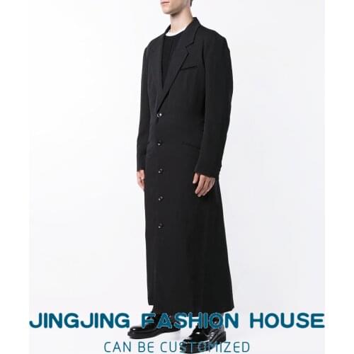 S-6XL!!2021 mens outer suit windbreaker college long mens coat