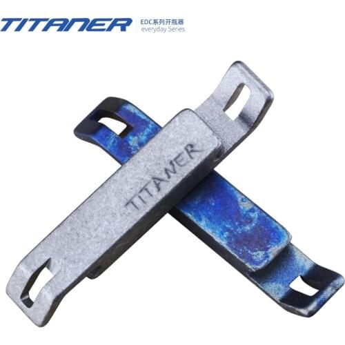 TITANER titanium alloy bottle opener beer bottle opener portable mini edc tool screwdriver cap remover