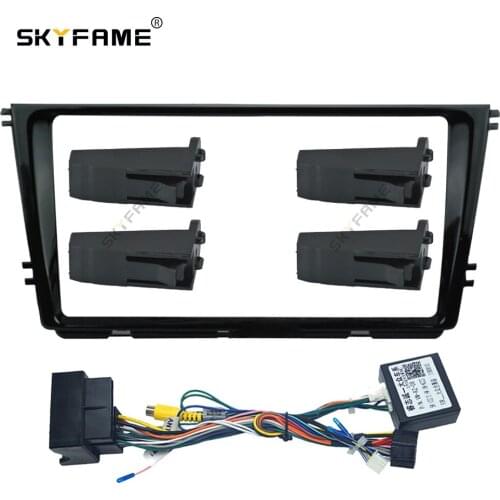 SKYFAME Car Frame Cable Canbus For VOLKSWAGEN Lamando PASSART B8 2015-2018 Android Big Screen Dask Kit Fascia Frame Line