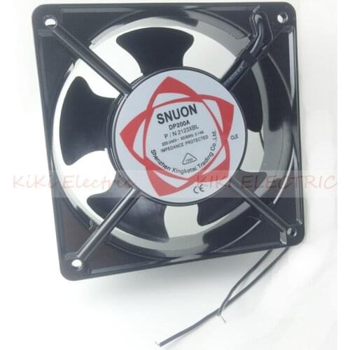 Aluminum Alloy 12cm Fan Long life Ball Bearing Airflow Fan AC220V Cooling Equipment work with temperature controller
