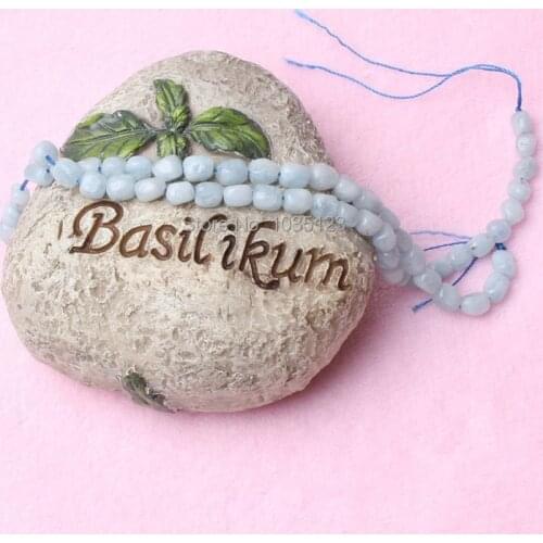 High Quality 5-7mm Natural Light Blue Aquamarines Freeform Shape Gems Loose Beads Strand 15" DIY Jewellery Making w2359