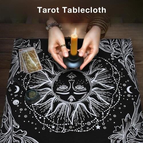 Tarot Tablecloth High-grade Thick Tarot Divination Cards Table Cloth For Magicians Daily Board Games Tarot Card Tablecloth 49*49
