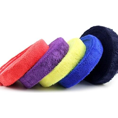 1 Reel 10M Towel Glue Grip Badminton Tennis Racket Overgrips Non-Slip Sweat Band Grip Tape Drop Ship