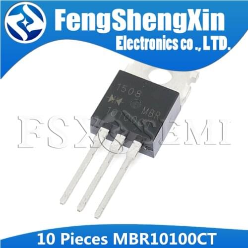 10PCS MBR10100CT TO-220 MBR10100 TO220 10100CT SCHOTTKY BARRIER RECTIFIERS