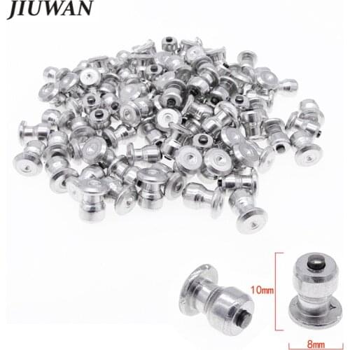 100 Pcs/Set Universal Car 8*10mm Durable Wheel Lugs Tires Studs Screw Aluminum Winter Snow Spikes Tyre Chains Anti-Slip Studs