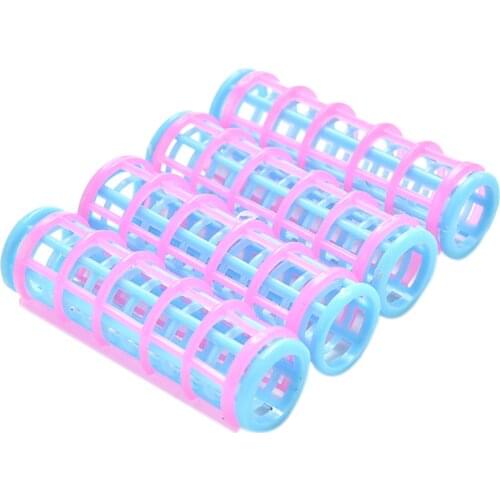 5Pcs Fashion Hair Styling Roller Curler For Dolls Prinecss Makeup Accessory Plastic Blue 4.8cm X 1.9cm Best Gift