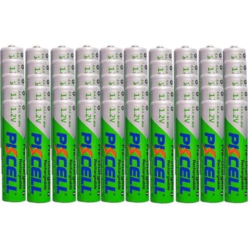 50PC PKCELL 1.2V NIMH aaa Rechargeable Battery 850mah AAA Precharged batteries 1000 circle times betteria aaa accumulator