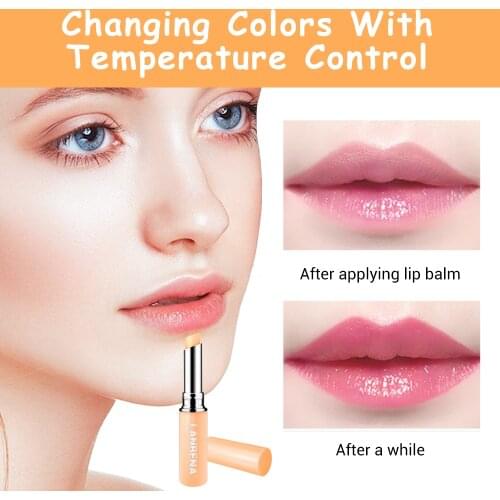 LANBENA Chameleon Lip Balm Temperature Change Lip Plumper Nourish Moisturizing Reduce Fine Lines Beauty Makeup Lip Care Cosmetic