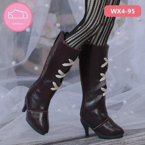 Bjd Shoes 1/4 for Fairyland Minifee Doll body 1/4 doll body MSD Doll Shoes high boots PU material Doll Accessories MNF Size