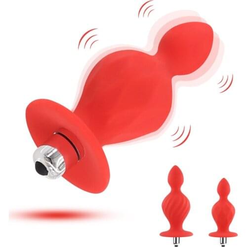 Big Anal Vibrator Silicone Anal Beads Sex Toys for Women Prostate G Spot Massager Butt Plug Dildo Vibrators Adult Products