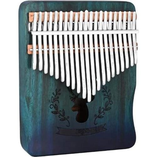Cega Kalimba 21-Key Portable Thumb Piano with Sticker Tuning Hammer Childrens Musical Instruments Gifts Adult Beginners
