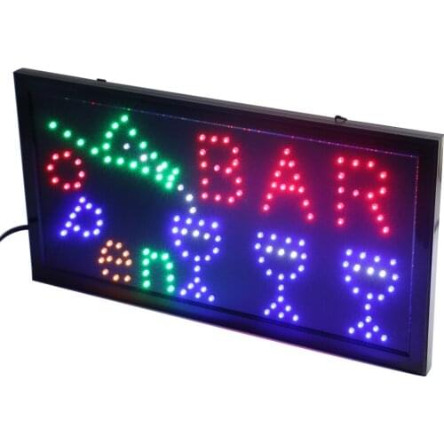 CHENXI LED Advertising Bar Open Busines Display Bright Animated 10X19 inch Indoor Led Bar Beer Pub Business Moving Signs