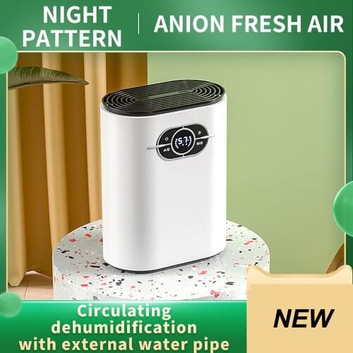 Electric Car Air Portable Desiccant Dehumidifiers for Home 1.2L Water Tank 600ML/Day Dryingt Clothes Automatic Stop
