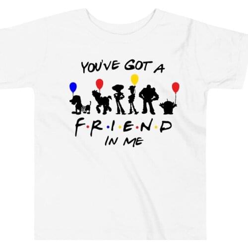 You've Got A Friend In Me T Shirt Story Toy Shirt Matching Shirts Kids Summer Clothes Cotton Girls Boys T Shirts Children Tees