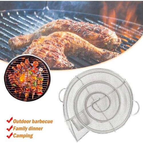 Cold Smoke Generator For BBQ Grill Or Smoker Wood Dust Hot And Cold Smoking Salmon Meat Burn Cooking Stainless Bbq Tools