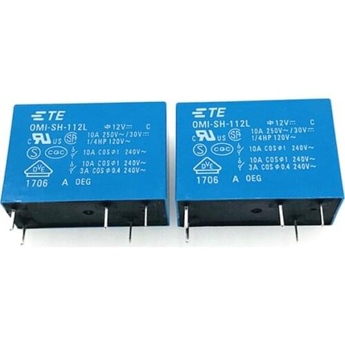HOT NEW OMI-SH-112L OMI SH 112L OMISH112L 12V relay DC12V 12VDC 12V 10A 4PIN