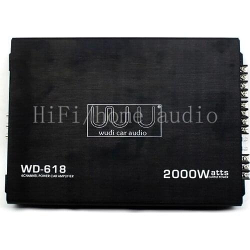 Car audio modified 12V 320W car four-way power amplifier, can push the subwoofer door speaker, impedance 4 ohm, distortion 0.02