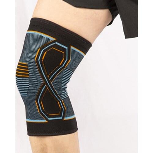 Fitness Knee Pads Elastic Nylon Knee Brace Breathable Knee Support Pads Compression Sleeve For Basketball Running Tennis Cycling