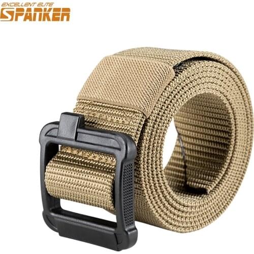EXCELLENT ELITE SPANKER Tactical BDU Inner Duty Belt CS Equipment Waistband Universal Battle Belt with Plastic Buckle