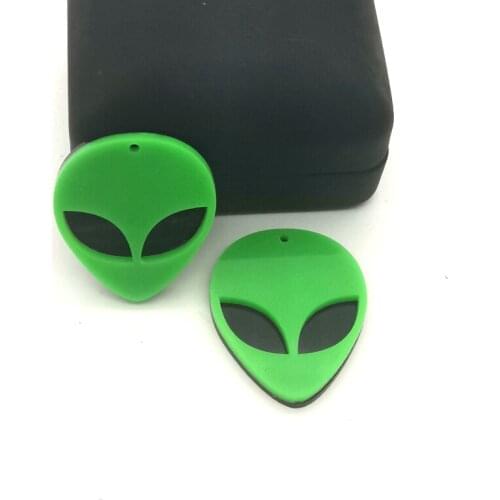 5pcs Acrylic Resin Alien Flying Saucer Head Pendant Necklace Female Bracelet DIY Bead Making Jewelry