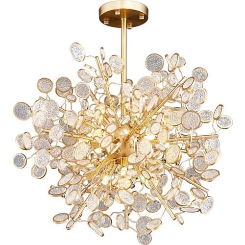 Postmodern Light Luxury Crystal Lamp Dandelion Personality Living Room Dining Room Designer Creative Lamp