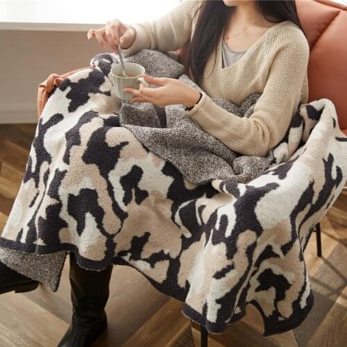 Nordic Luxury Knitted Blanket Sofa Bed Decorative Bed Thread Blankets Soft Bed Geometric Towel Sofa Office Nap Throw Blankets