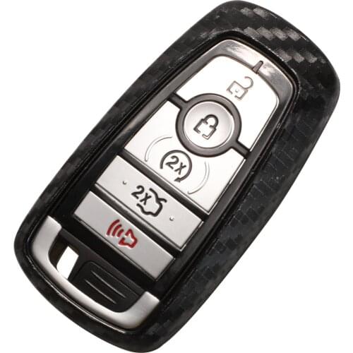 Kutery Silicone Remote Car key Case Cover For Ford Fusion F-250 F-350 F-450 F-550 2017 M3N-A2C93142600 Carbon Case