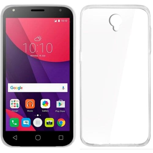 Silicone case Alcatel Pixi 4 (5) 3G (Transparent, soft, shockproof, dirt resistant)