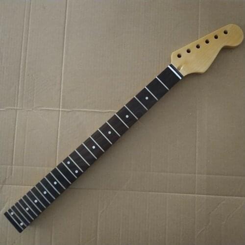 Guitar Neck Replacement 24 Fret Maple for ST style rosewood fingerboard