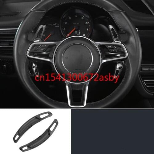 Aluminum alloy steering wheel shift paddle extension rod 2 pcs For Porsche new panamera Macan 718 Cayenne 911 car Accessories