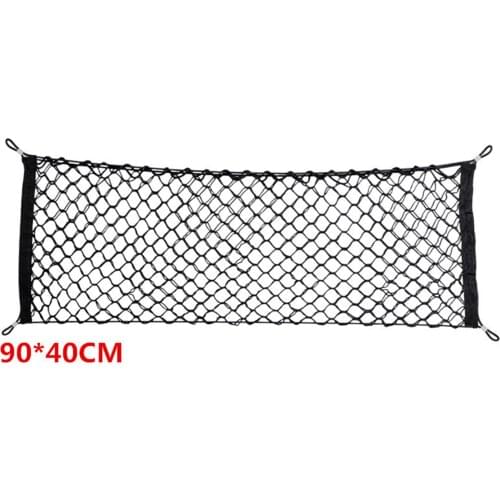 Universal Envelope Style Rear Trunk Mesh Elastic Cargo Net for Pickup Trucks