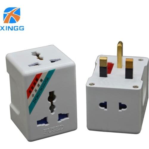 UK Power Electric Plug Universal Travel Adaptor To EU US AU Plug Outlet Socket Adapter Adaptor Converter