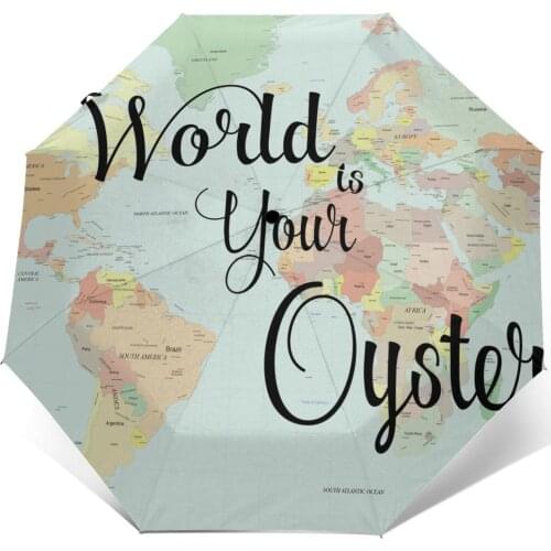 Wind Resistant Folding Automatic Umbrella Auto World Map With Inspirational Is Your Windproof Umbrellas Rain For Men Parasol